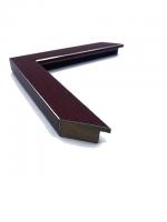 1 1/8 Flat Red Mahogany With Silver Lines
