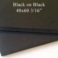 40X60 BLACK ON BLACK 3/16 FOAM (25 Sheets/Case)