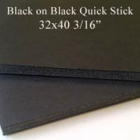 32X40 BLACK ON BLACK QUICK STIK (25 Sheets/Case)
