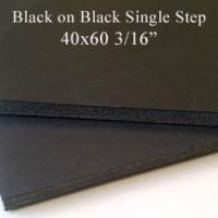 40X60 BLACK/BLACK SINGLE STEP 3/16 (25 Sheets/Case)