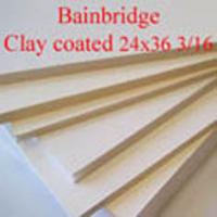 24X36 BAINBRIDGE 3/16 CLAY COAT (25 Sheets/Case)
