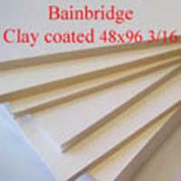 48X96 BAINBRIDGE 3/16 CLAY COAT (25 Sheets/Case)