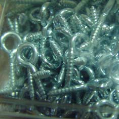 214 SCREW EYES 1/2  (SHORT SHANK)