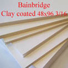 48X96 BAINBRIDGE 3/16 CLAY COAT (25 Sheets/Case)