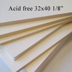 32X40 BAINBRIDGE 1/8 ACID FREE (25 Sheets/Case)