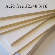 32X40 BAINBRIDGE 3/16ACID FREE (25 Sheets/Case)