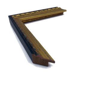 1 Flat Gold With Brown Bead