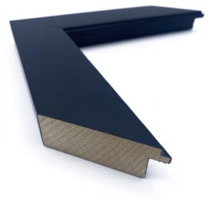 1 3/4 Flat Black With Beveled Lip