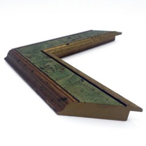 2 1/8 Green Panel With Gold Lip