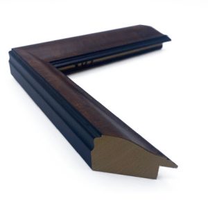 1 1/4 Scoop Burl With Black Back & Lip