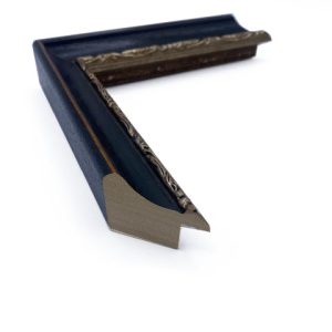 1 3/16 Black Silver Leaf