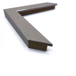 1 1/8 Flat White With Silver Lines