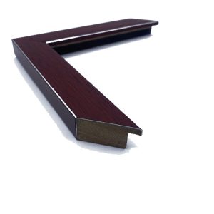 1 1/8 Flat Red Mahogany With Silver Lines