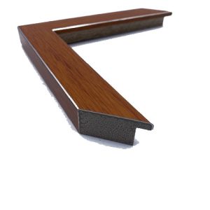 1 1/8 Flat Pecan With Silver Lines