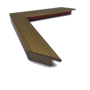 1 1/8 Flat Gold With Antique Wash