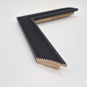 1 1/2 x 1/2 Gilded Black Colonna - 44-NC17404 Nurre wood moulding