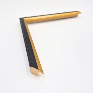 9/16 BLACK WITH GOLD - 40-WM4194 Salvador wood moulding