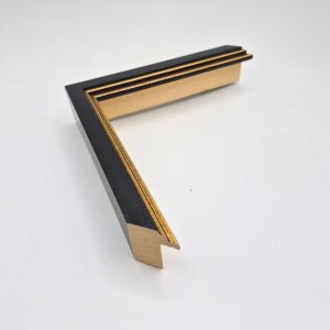 13/16 BLACK WITH GOLD STEP - 40-WM4200 Salvador wood moulding