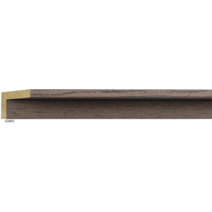3/8" x 2" Oak Grain Dark Grey Floater - 40-G3001 Universal Arquati wood moulding