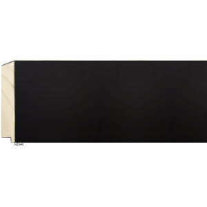 4" Flat Matte Black - 40-N2540 Universal Arquati wood moulding