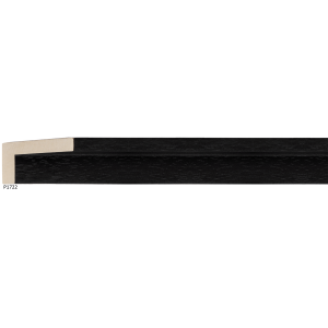 3/8"x 2" Gallery Float Open Grain Black - 40-P1722 Universal Arquati wood moulding