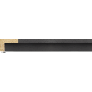 3/8"x 2" Gallery Float Wood Grain Black - 40-P1730 Universal Arquati wood moulding
