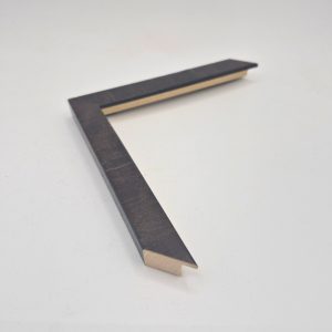 3/4 BLACK BURL SMALL CUBE OLIVA wood picture frame moulding