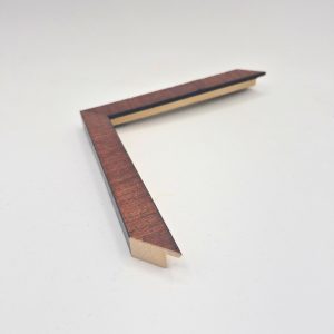 3/4 MAHOGANY BURL SMALL CUBE OLIVA wood picture frame moulding