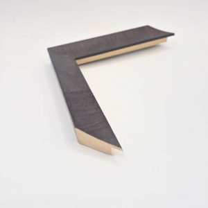 1 DARK WALNUT BURL SLOPE OLIVA wood picture frame moulding
